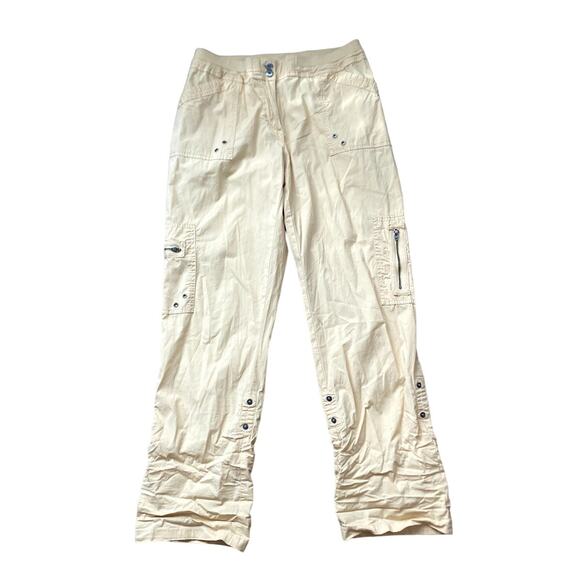 Chicos Peach Parachute Utility Pants size 8 - Picture 1 of 6